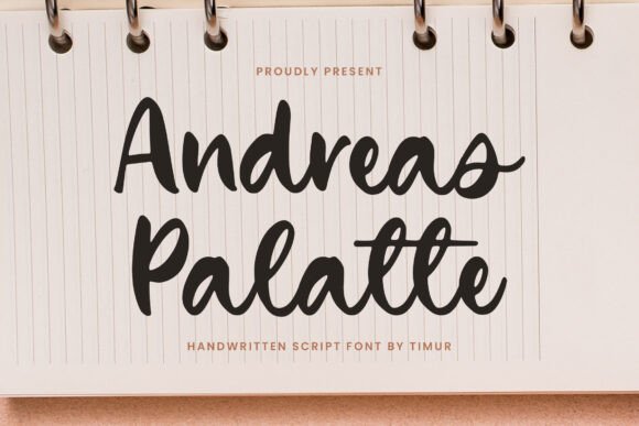 Andreas Palatte: A Script Typeface for Elegant Campaigns