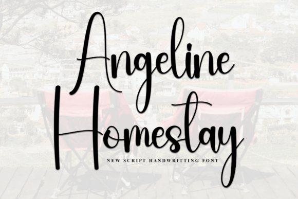 Angeline Homestay: A Bold Script Typeface for Modern Editorial Design