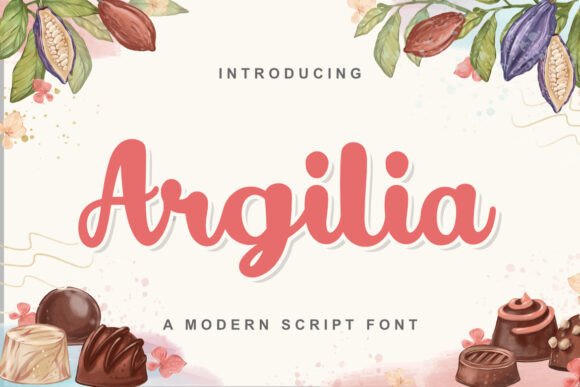 Argilian: A Modern Script Font for Makers