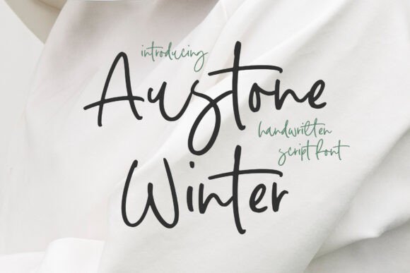 Austone Winter: The Elegant Script Typeface for Modern Campaigns