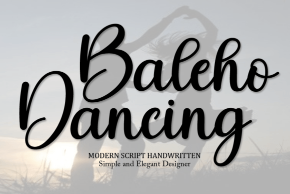 Baleho Dancing Typeface for Editorial Design