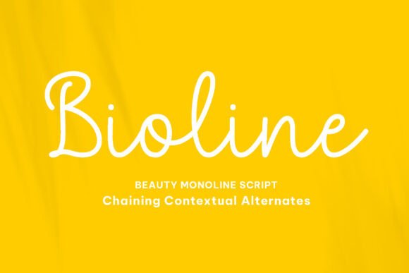 Bioline: The Script Typeface for Clear Campaigns