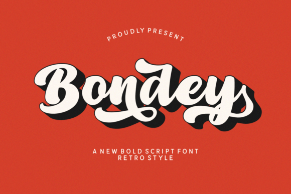 Bondey: A Bold Retro Script Font for Branding