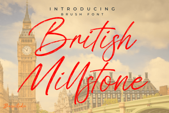 British Millstone: An Elegant Script Font for Editorial Design