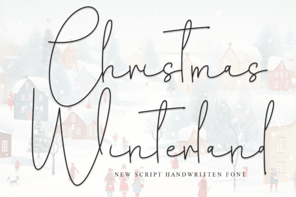Christmas Winterland Font for Festive Designs