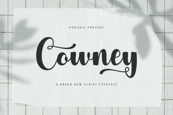 Cowney: A Bold Script Font for Modern Campaigns