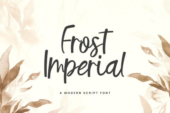 Frost Imperial: Elegant Script Font for Makers