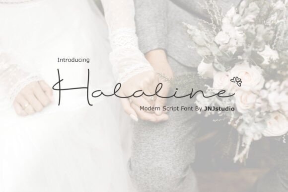 Halaline: A Modern Script Font for Editorial Design