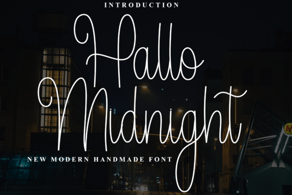 Hallo Midnight: A Warm Script Font for Editors