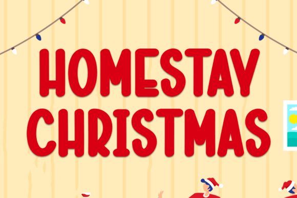 Homestay Christmas Font for Web Design