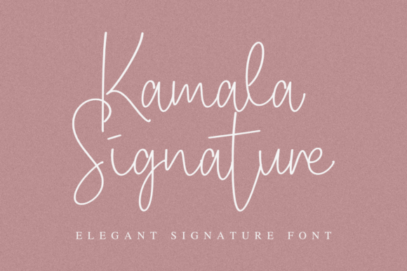 Kamala Signature Font for Elegant Branding