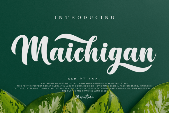 Maichigan Font for Elegant Handmade Branding
