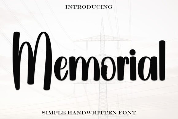 Memorial: The Elegant Script Font for Digital Creators
