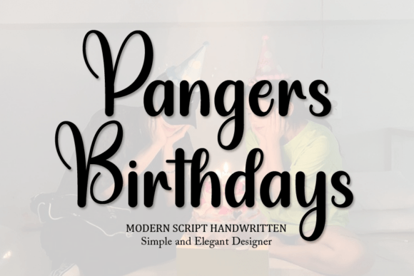 Pangers Birthdays: A Handwritten Font for Branding