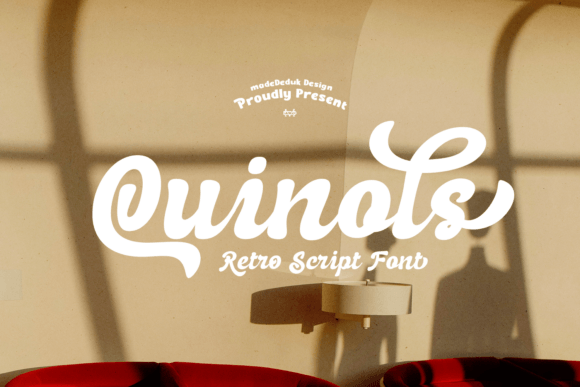 Quinols Retro Script Font for Crafters