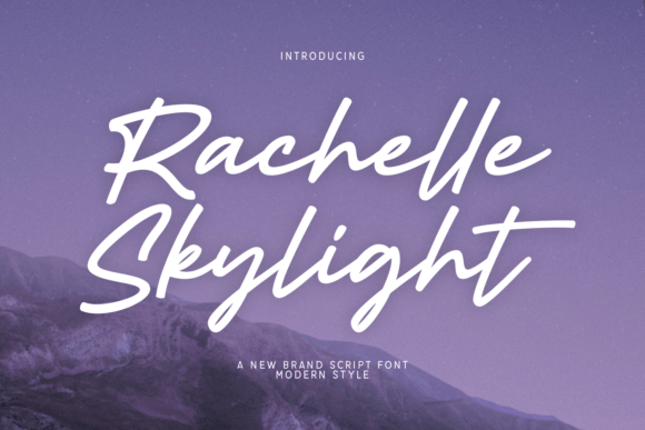 Rachelle Skylight: A Modern Script Font for Editorial Design