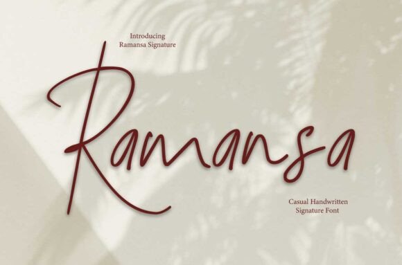 Ramansa Typeface for Elegant Campaign Design