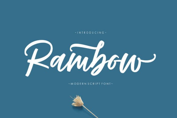 Rambow: A Premium Script Typeface for Small Business Branding