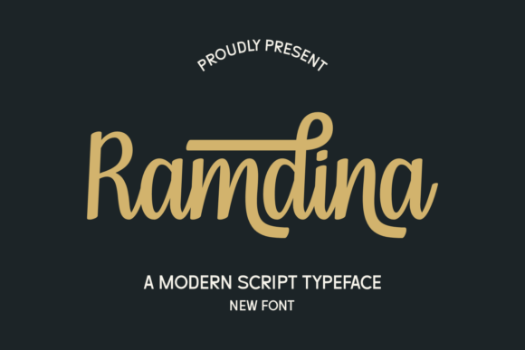 Ramdina Script Font for Elegant Handmade Designs