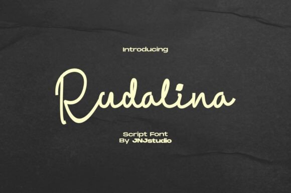 Rudalina: An Elegant Script Font for Editorial Design