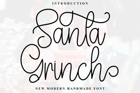 Santa Grinch Font for Editorial Design