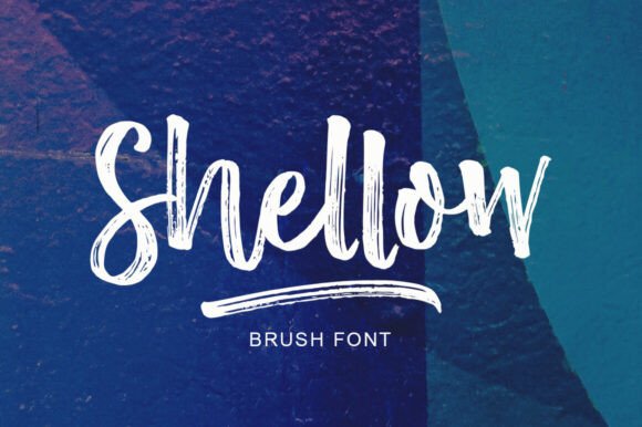 Shellow: A Casual Script Typeface for Editorial Design