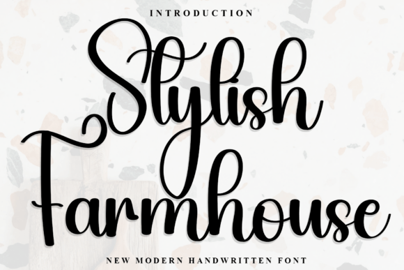 Stylish Farmhouse Font for Makers and Sellers
