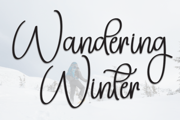 Wandering Winter Typeface for Editorial Design