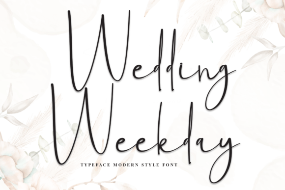 Wedding Weekday Font for Bold Campaigns