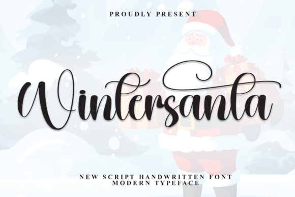 Wintersanta: A Magical Script Font for Editorial Design